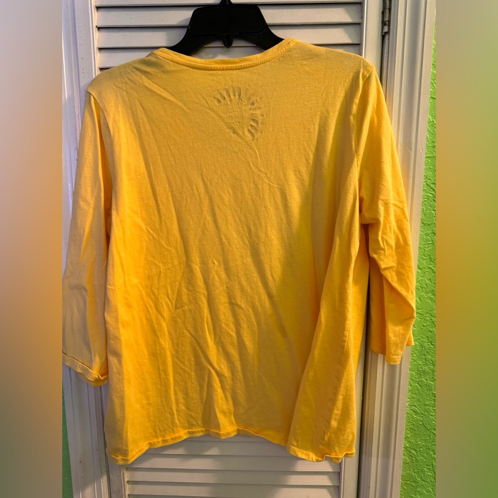 Sun Bay Yellow V-Neck T-Shirt - Picture 4 of 4